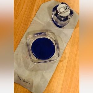 Pierre Cardin Cobalt Blue  Murano ash tray set